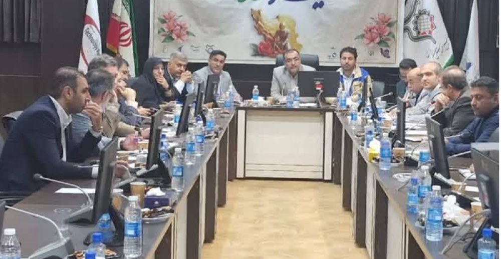 جلسه قرارگاه صنعتی خاتم الانبیا (ص) سپاه فجر در راستای حمایت از تولید