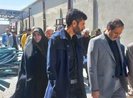 بازدید از واحد صنعتی تولیدی شیلنگ های مصلح 