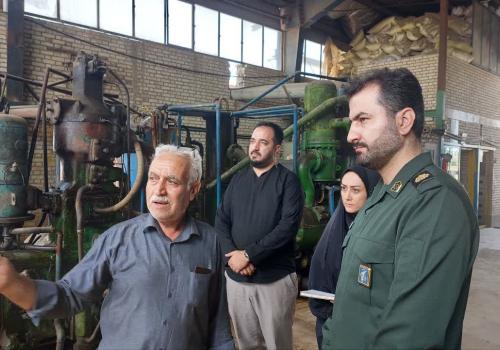 پایش میدانی ۱۱ واحد صنعتی شهرک صنعتی بهاران همدان با هدف شناسایی موانع تولید و آمادگی برگزاری قرارگاه صنعتی خاتم‌الانبیاء (ص)